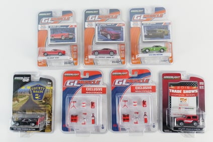Lot of Greenlight Diecast Cars and Accessories