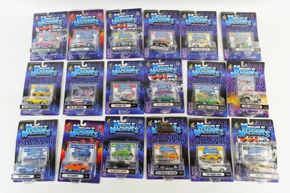 Lot of 18 Muscle Machines 1:64 Scale Diecast