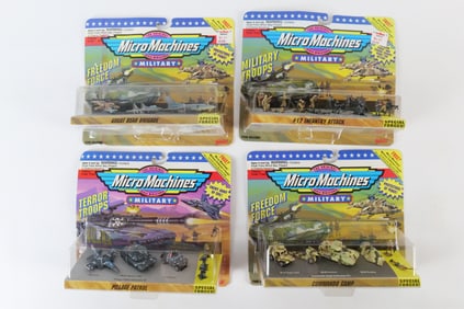 Lot of 4 Micro Machines Military Vehicle Sets