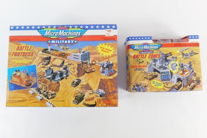 Lot of 2 Micro Machines Military Playsets