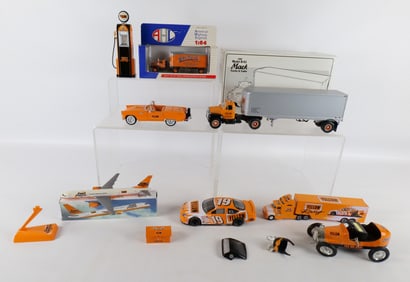 Lot of "Yellow" Advertising Diecast and Plastic Vehicles