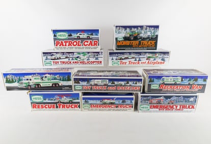 Lot of 10 Hess Trucks