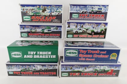 Lot of 8 Hess Trucks