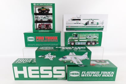 Lot of 6 Hess Trucks and a Mini 3 Pack