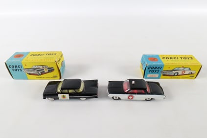 Lot of 2 Vintage Corgi Diecast Cars