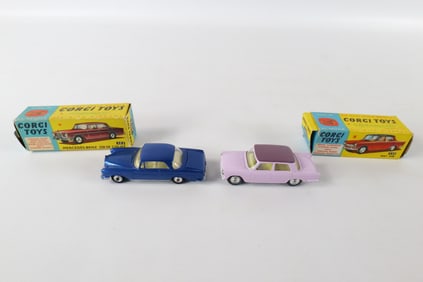 Lot of 2 Vintage Corgi Diecast Cars