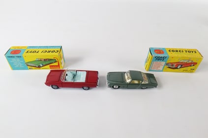 Lot of 2 Vintage Corgi Diecast Cars
