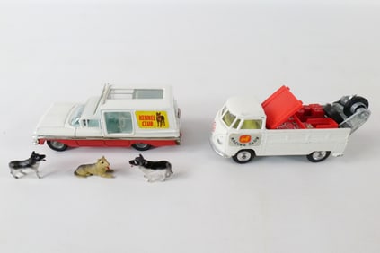 Lot of 2 Vintage Corgi Kennel Related Diecast Cars