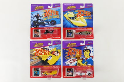 Lot of 4 Johnny Lightning Speed Racer Diecast Vehicles