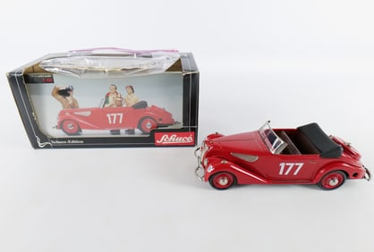 Schuco BMW 327 Cabrio Sport Tin Litho Key Wind Car