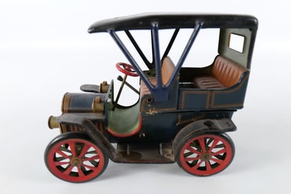 Vintage Lever Action Tin Plated Toy Car