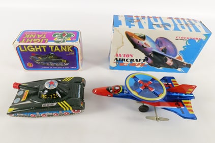 Lot of 2 Tin Litho Vehicles