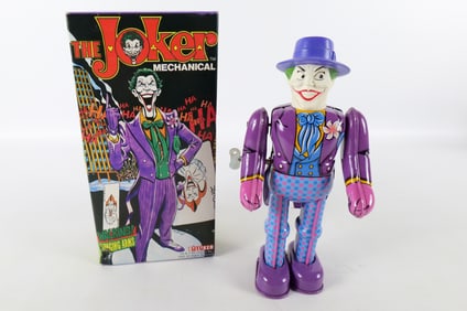 The Joker Tin Litho Mechanical Key Wind Toy