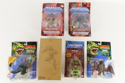 Lot of Godzilla and Masters of the Universe Figures
