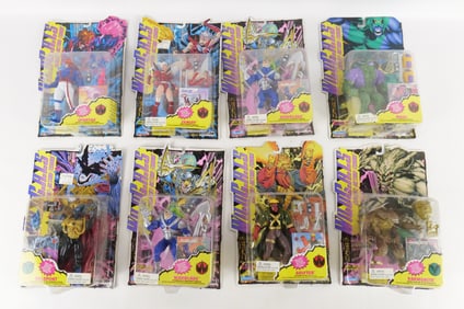 Lot of 8 Playmates W.I.L.D.C.A.T.S Action Figures