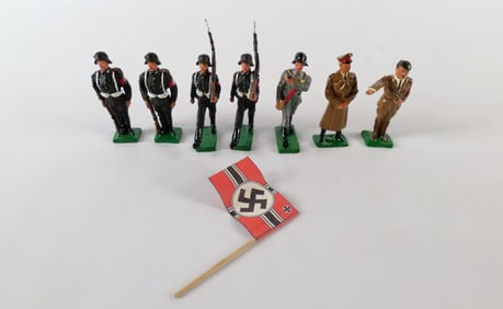 Lot of Hand Painted Lead German Soldiers and Hitler Figures