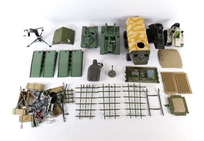 Lot of Loose GI Joe Military Vehicles and Playset Parts