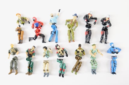 Lot of 13 Vintage GI Joe's