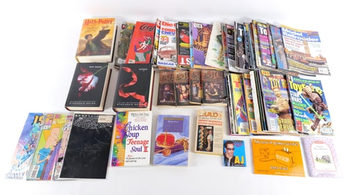 Lot of Books, Comics, and Magazines