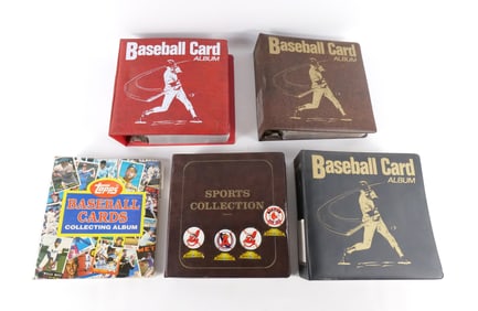 Lot of Baseball Cards in Binders
