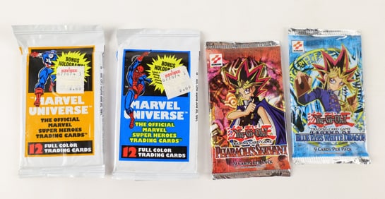 Lot of 4 Sealed Trading Card Packs