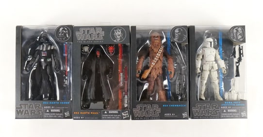 Lot of 4 Star Wars Black Series Action Figures