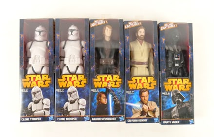 Lot of 5 Star Wars Hasbro Figures