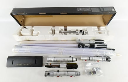 Lot of 4 Star Wars Lightsabers