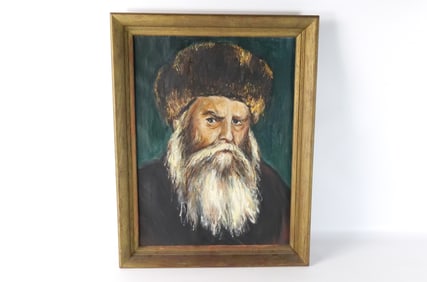 Oil on Canvas - Portrait of Rabbi