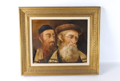 Oil on Canvas - Portrait of Rabbi's