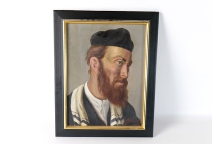 Oil on Canvas - Portrait of Rabbi