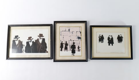 Lot of 3 Judaica Prints by Stanley Handelman