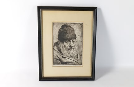 Engraving by Joseph Margulies - "From the Ghetto"