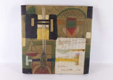 Mixed Media Abstract on Canvas by Guillermo Pacheco