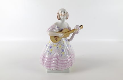 Herend Hand Painted Hungarian Folk Art Porcelain Figurine