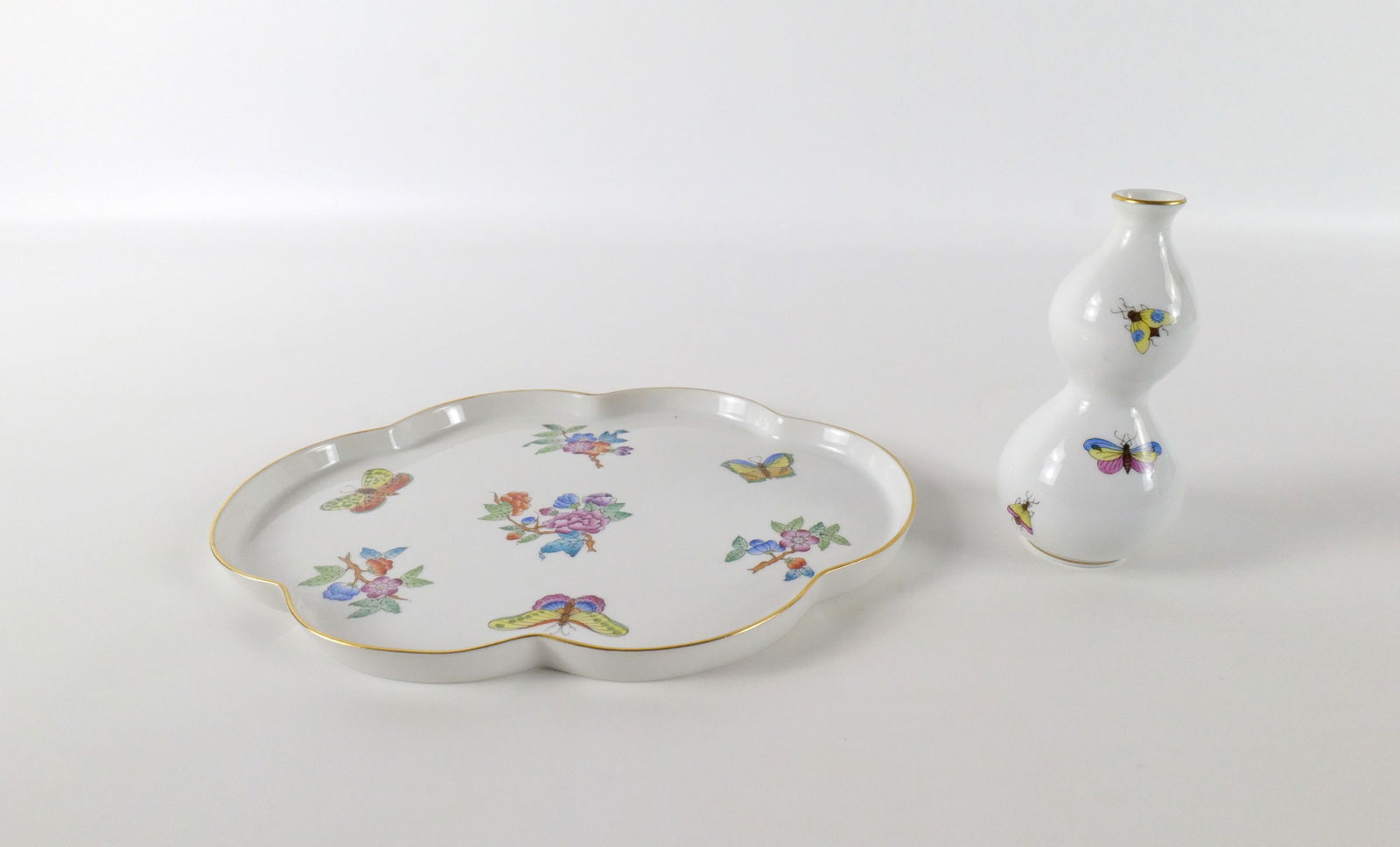 Lot of 2 Pieces of Herend Porcelain (1 of 10)