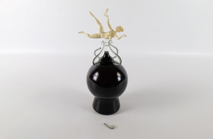 Art Glass Figural Perfume Bottle