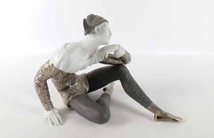 Lladro Nostalgia Re Deco Harlequin Figurine