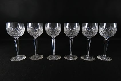 Set of 6 Waterford Wine Glasses