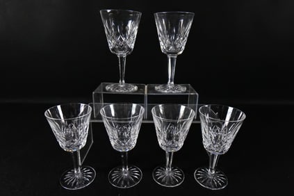 Set of 6 Waterford Claret Glasses