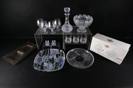 Large Lot of Cut and Pressed Glass