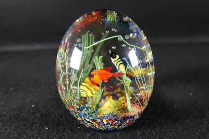 Oversized Murano Glass Paperweight