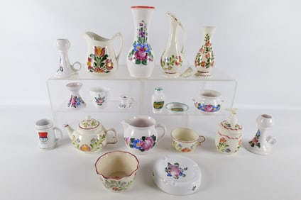 Group Lot of European Porcelain Tableware and Bathroom Items