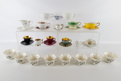 Group Lot of Various Cups and Saucers