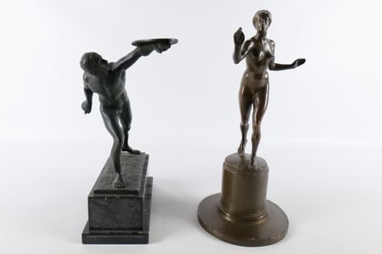 Lot of 2 Bronze Statues
