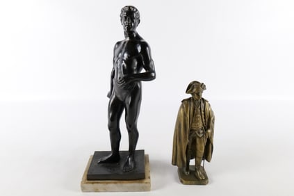 Lot of 2 Bronze Statues