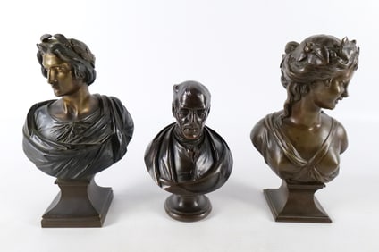 Lot of Bronze Busts