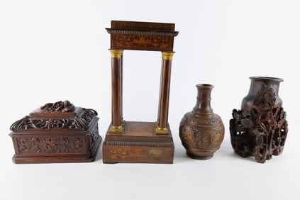 Lot of Wooden and Pottery Pieces