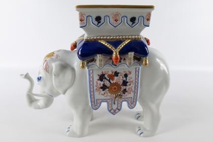 Elephant Porcelain Planter Jardiniere