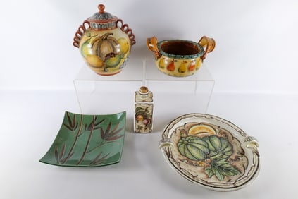 Lot of 5 Ceramic Serving Pieces
